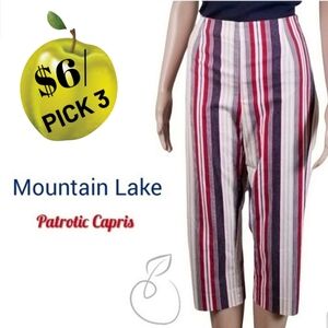 MOUNTAIN LAKE PATRIOTIC CAPRIS SIZE 8